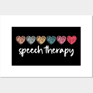 Speech Therapy Rainbow Speech Language Pathologist Therapist Posters and Art